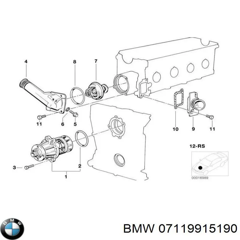 Купити 7119904527 BMW Болт переднього важеля, нижнього