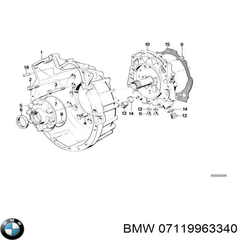 07119963340 BMW Прокладка піддону АКПП