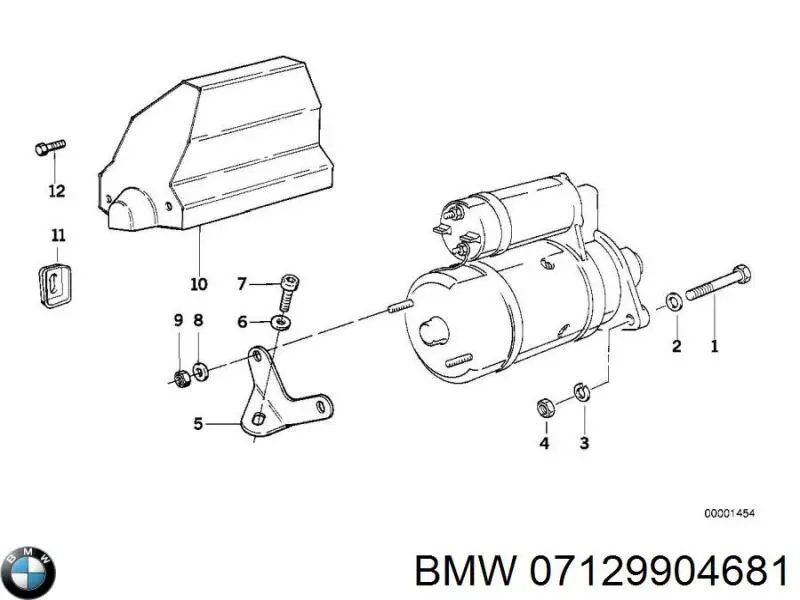 Болт головки блока циліндрів, ГБЦ 07129904681 BMW