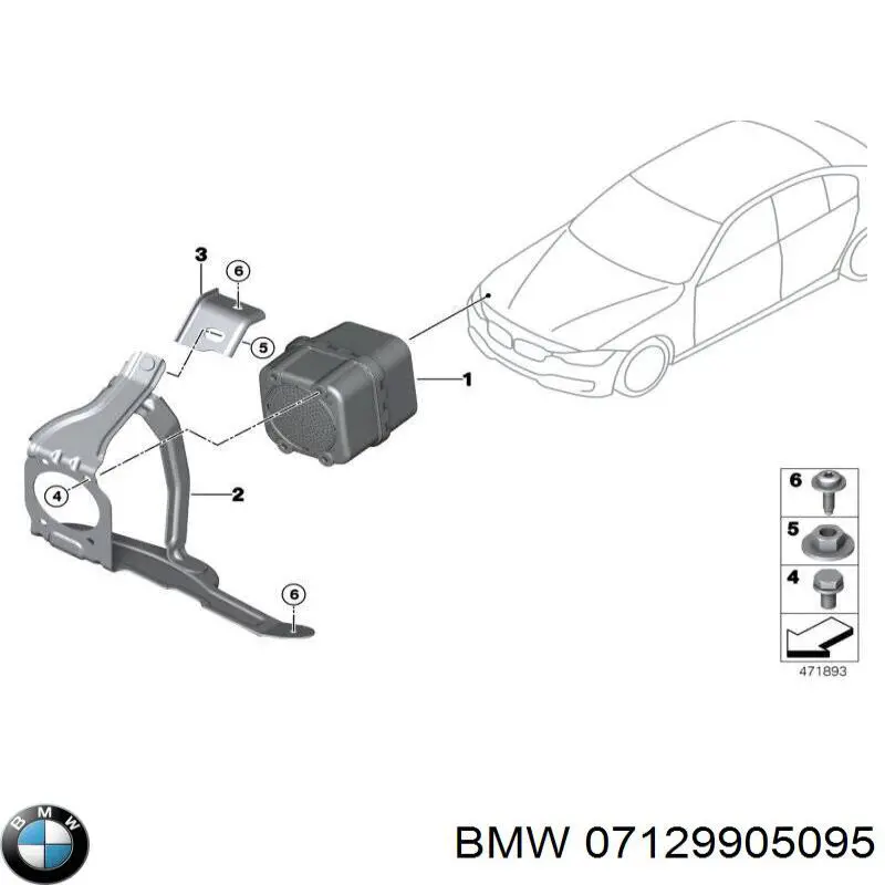 Гайка кріплення приймальної труби глушника (штанів) BMW 7129905095 ціна, від 3.30 USD