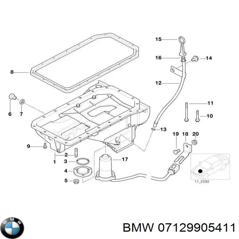 Гайка кріплення приймальної труби глушника (штанів) BMW 7129905411 ціна, від 1.13 USD