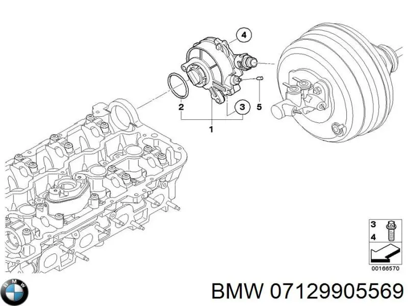 Болт головки блока циліндрів, ГБЦ 07129905569 BMW