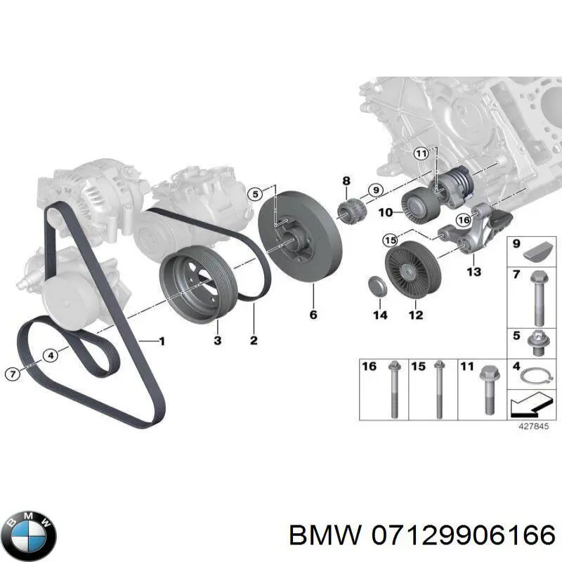  BMW 07129906166 ціна, від 5.98 USD