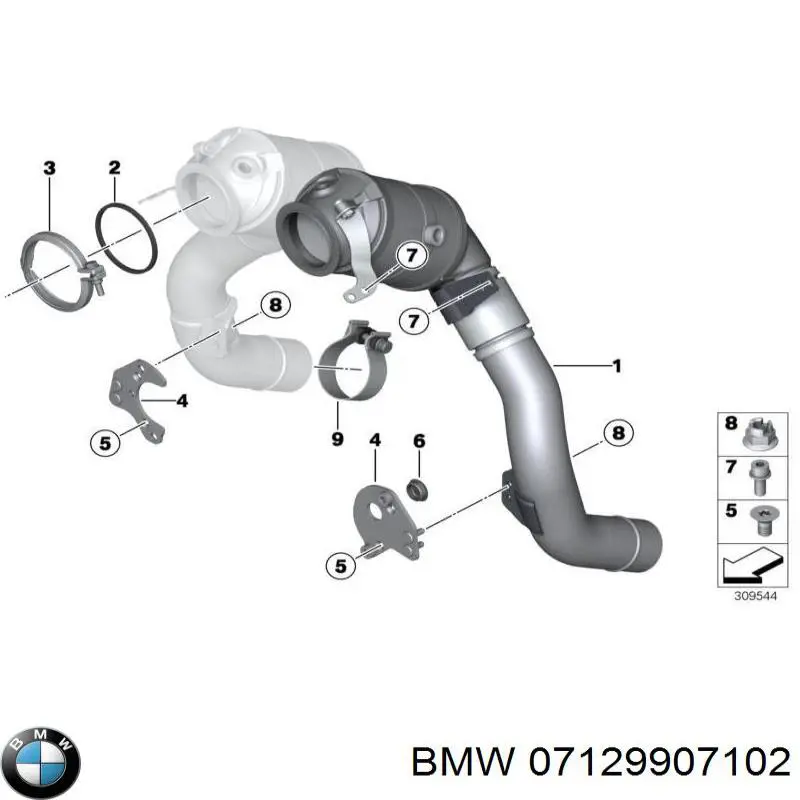 Підшипник маточини задньої BMW 7129907102 ціна, від 1.39 USD