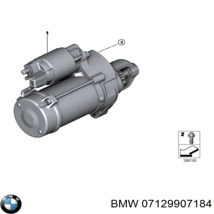 Купити 07129907184 BMW Болт подушки рами кузова