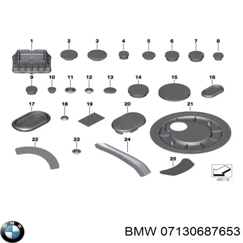 07130687653 BMW Ремкомплект головного гальмівного циліндру