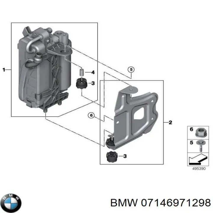 Купити 07146971298 BMW Болт переднього важеля, нижнього