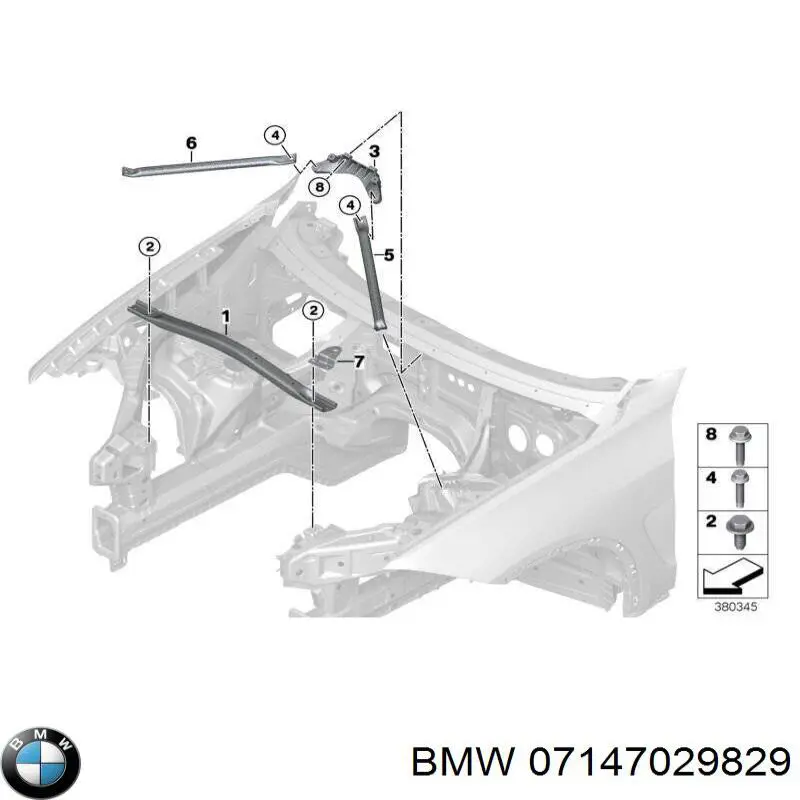 Болт головки блока циліндрів, ГБЦ BMW 07147029829 ціна, від 5.69 USD