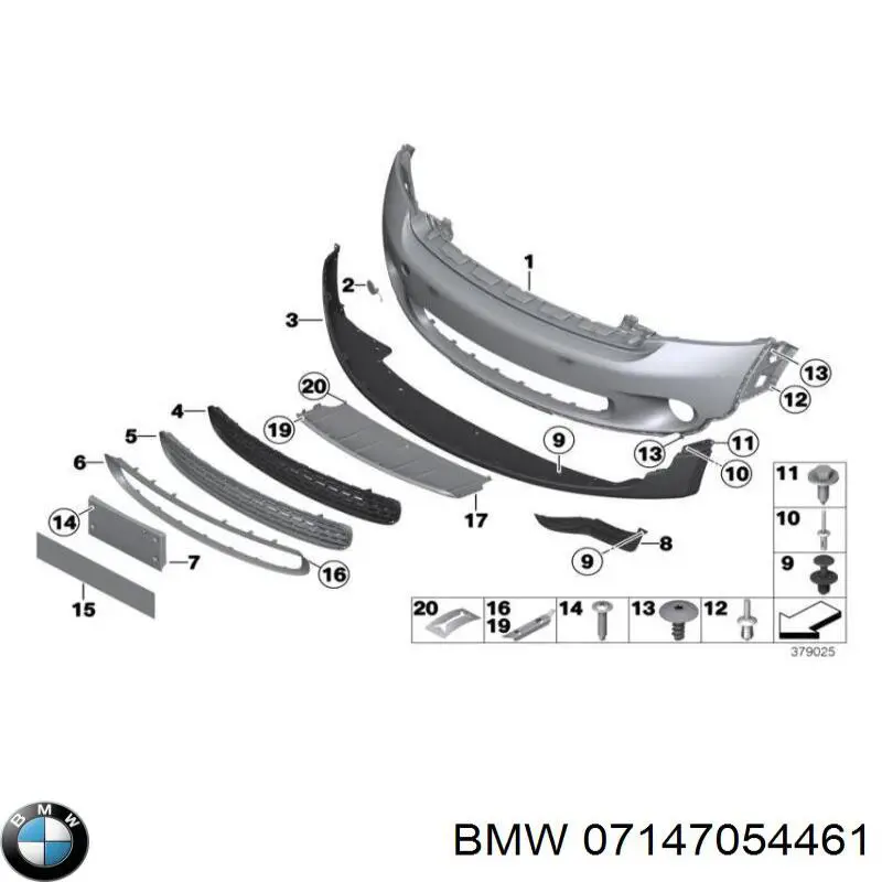 Кріплення глушника заднє BMW 07147054461 ціна, від 0.85 USD