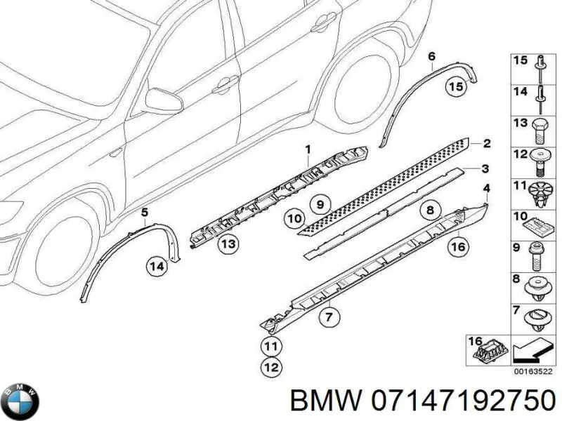 07147192750 BMW Болт кріплення головки блоку циліндрів