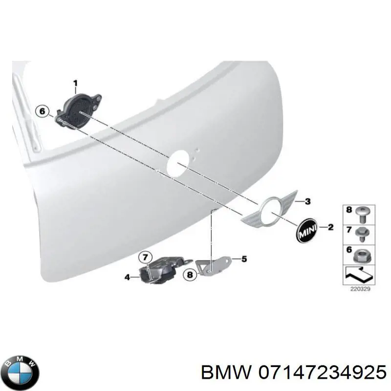  BMW 07147234925 ціна, від 1.83 USD