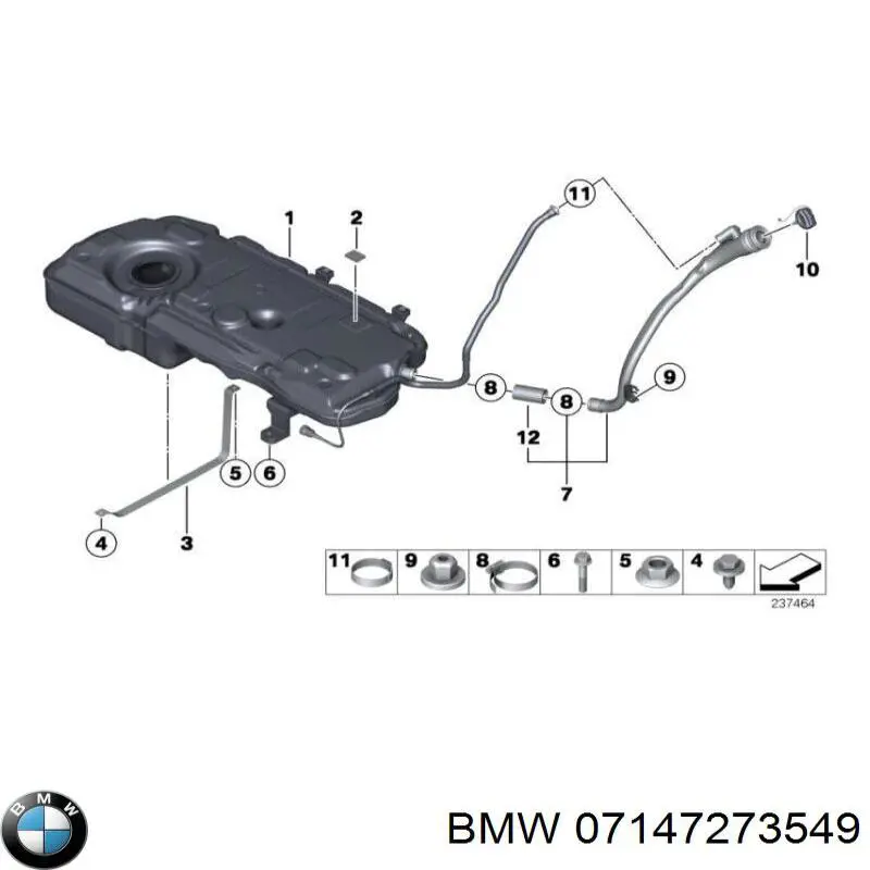 07147273549 BMW Кріплення переднього номера автомобіля