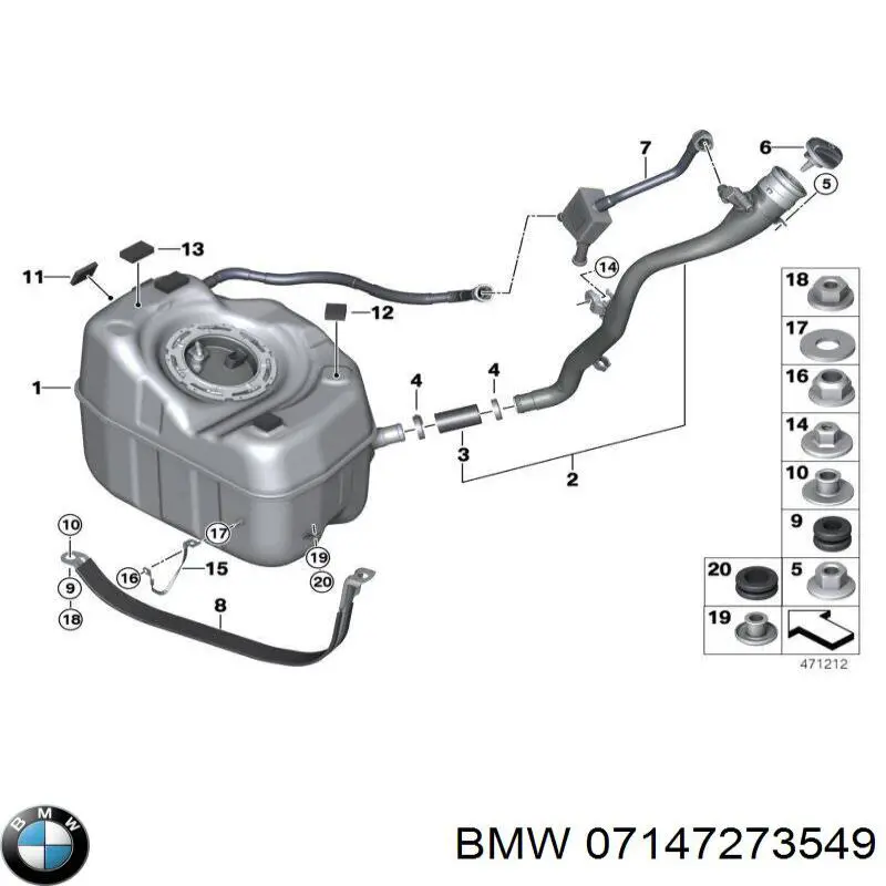 Рамка номерного знака автомобіля передня BMW 07147273549 ціна, від 9.53 USD