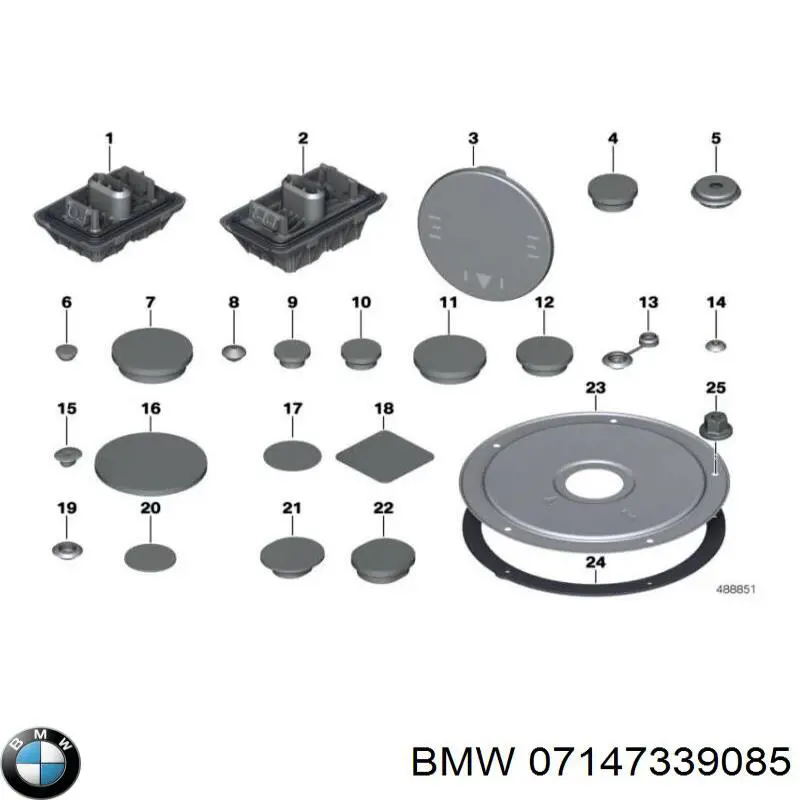 Ремкомплект головного гальмівного циліндру BMW 07147339085 ціна, від 1.26 USD