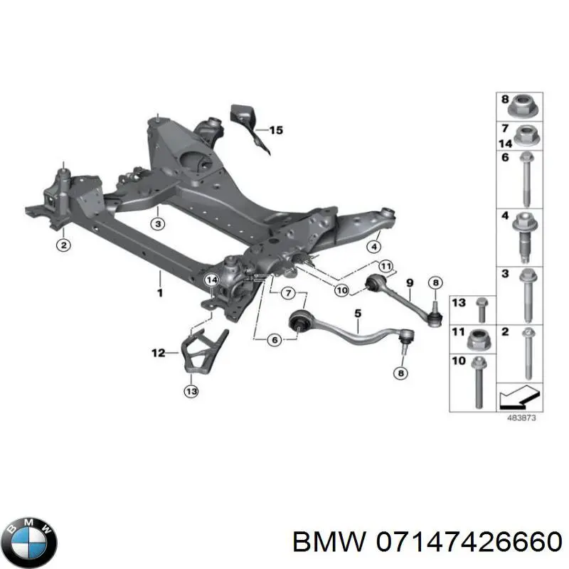  BMW 7147426660 ціна, від 5.07 USD