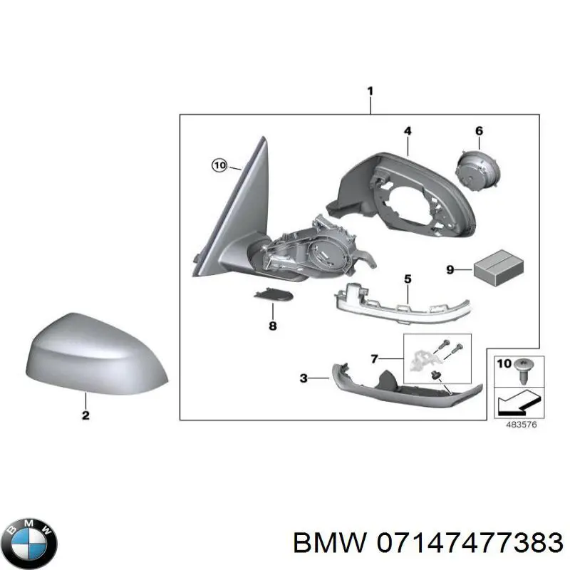 07147477383 BMW Болт/гайка кріплення