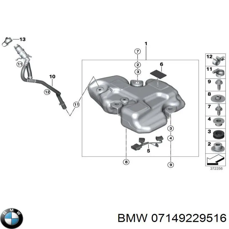 Болт переднього важеля, нижнього 7149229516 BMW