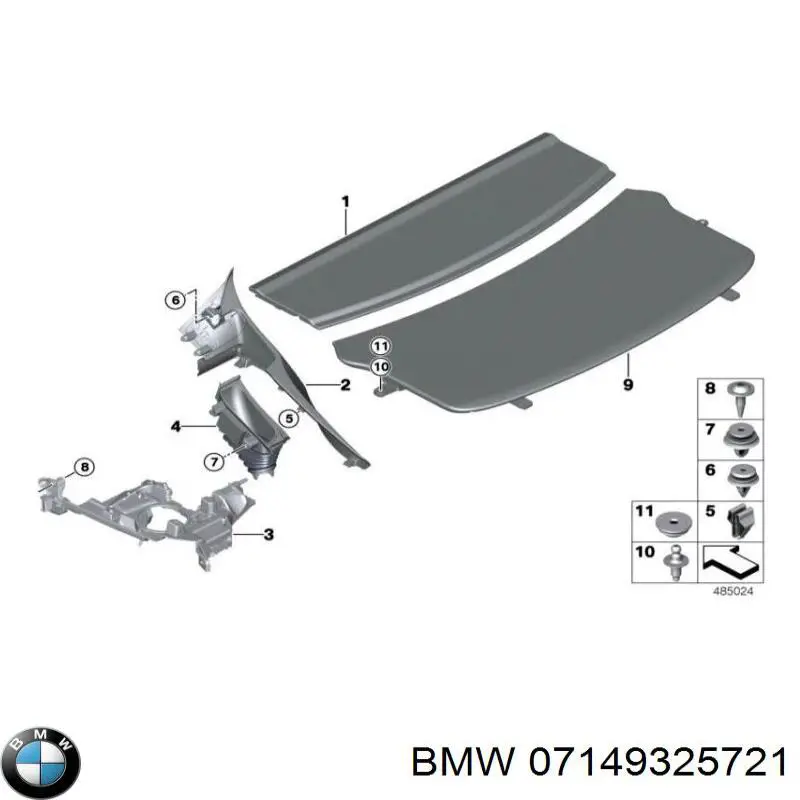 Купити 07149325721 BMW З'єднувальні елементи, система випуску