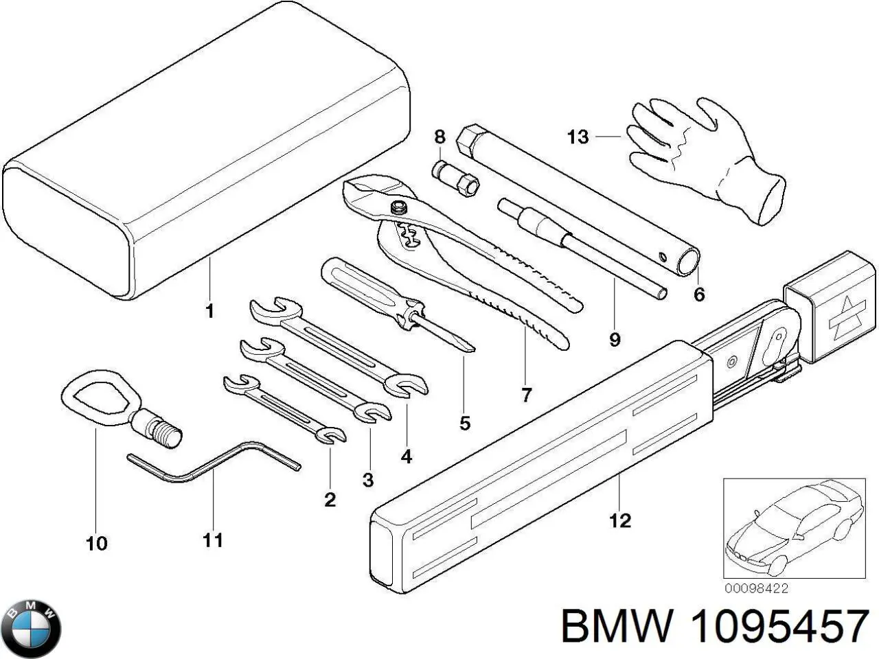  BMW 1095457 ціна, від 12.67 USD