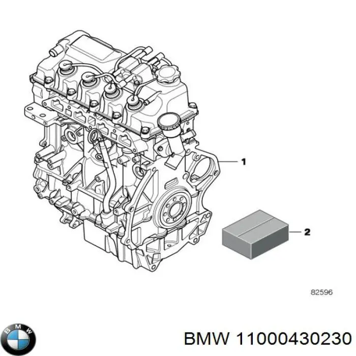 11000392946 BMW Мотор в зборі