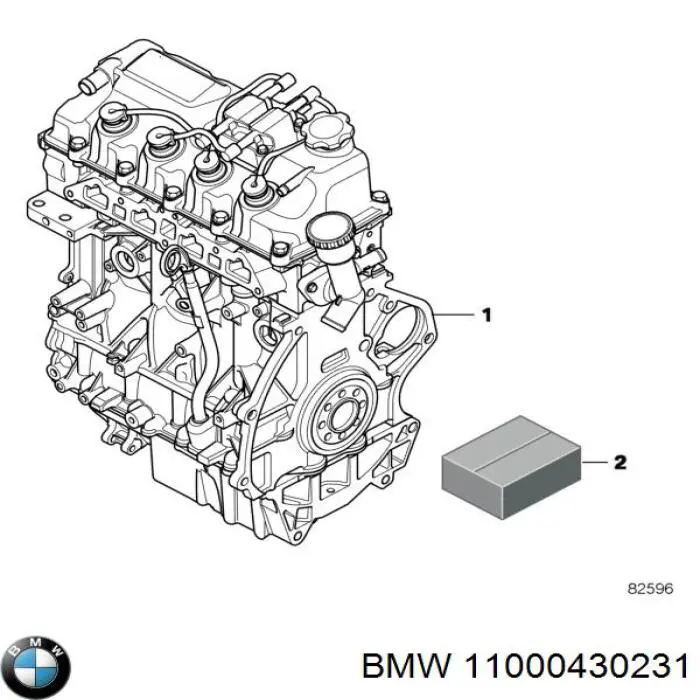 ДВЗ BMW 11000392946 ціна, від 519.34 USD