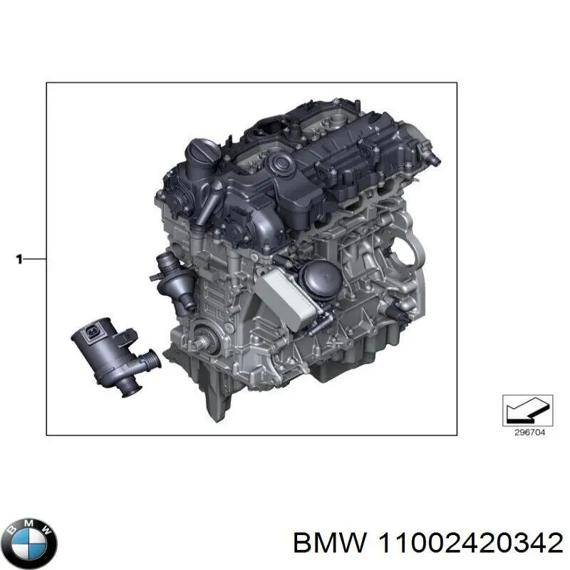 Двигун 11002420342 BMW