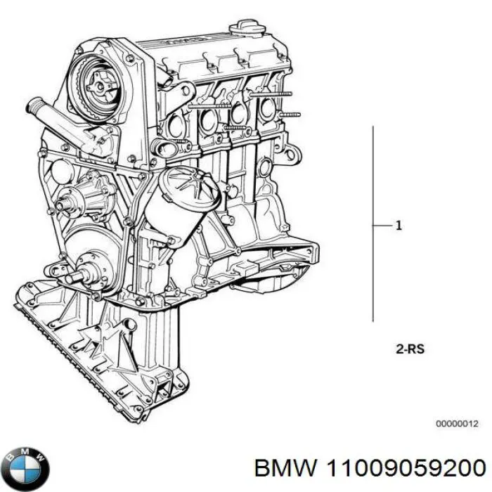 Комплект прокладок двигуна, повний BMW 11009059200 ціна, від 117.75 USD