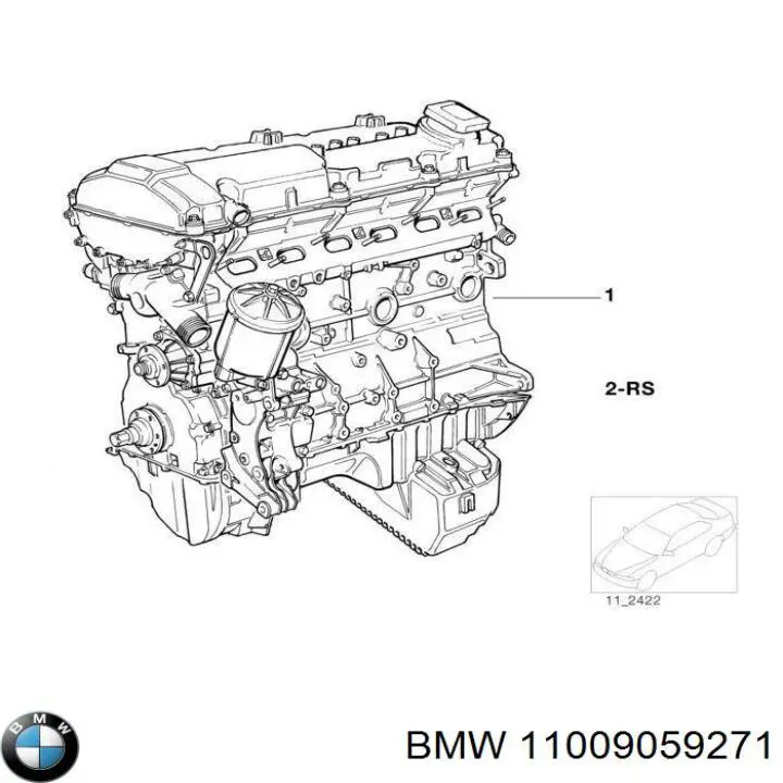 Комплект прокладок двигуна, повний BMW 11009059271 ціна, від 89.93 USD