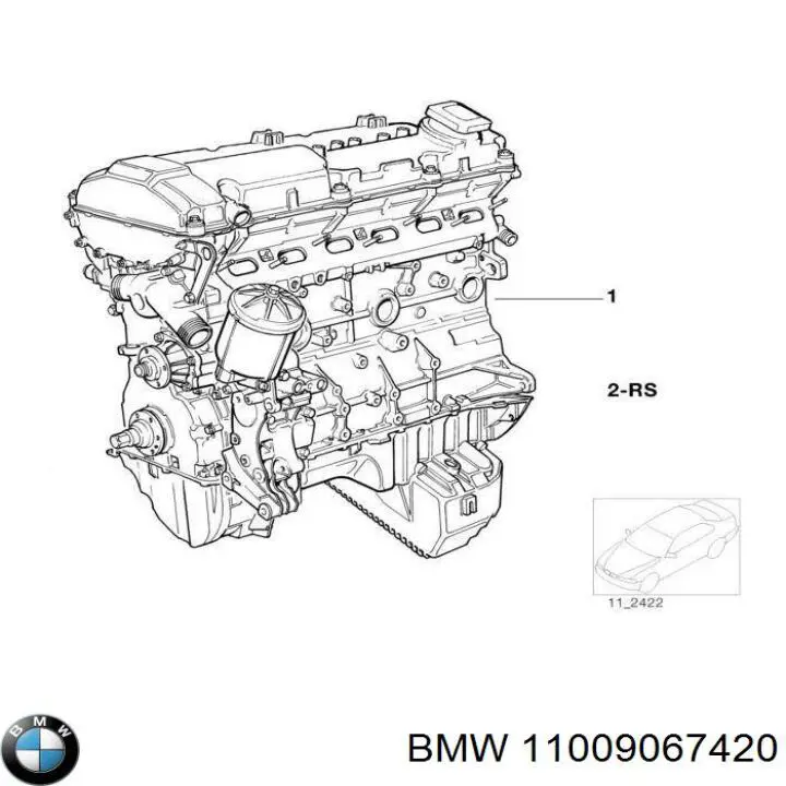 Комплект прокладок двигуна, повний BMW 11009067420 ціна, від 104.74 USD