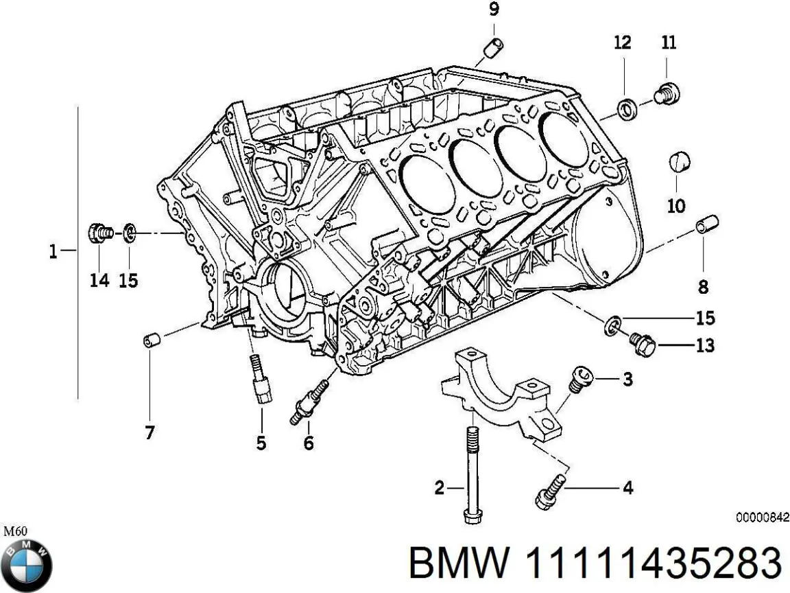 Блок циліндрів BMW 11111435283 ціна, від 4468.58 USD