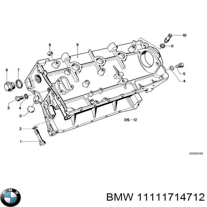 Заглушка ГБЦ BMW 11111714712