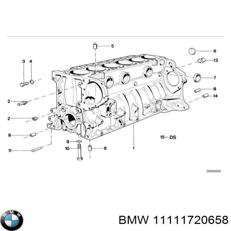 Блок циліндрів BMW 11111720658 ціна, від 2277.60 USD