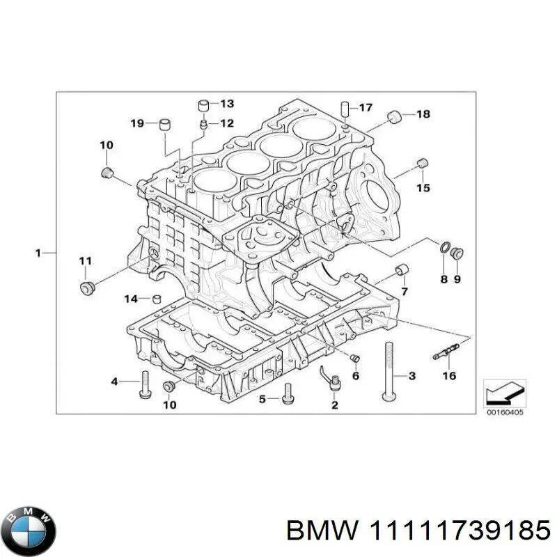 Кронштейн/хомут глушника, передній BMW 11111739185 ціна, від 9.32 USD