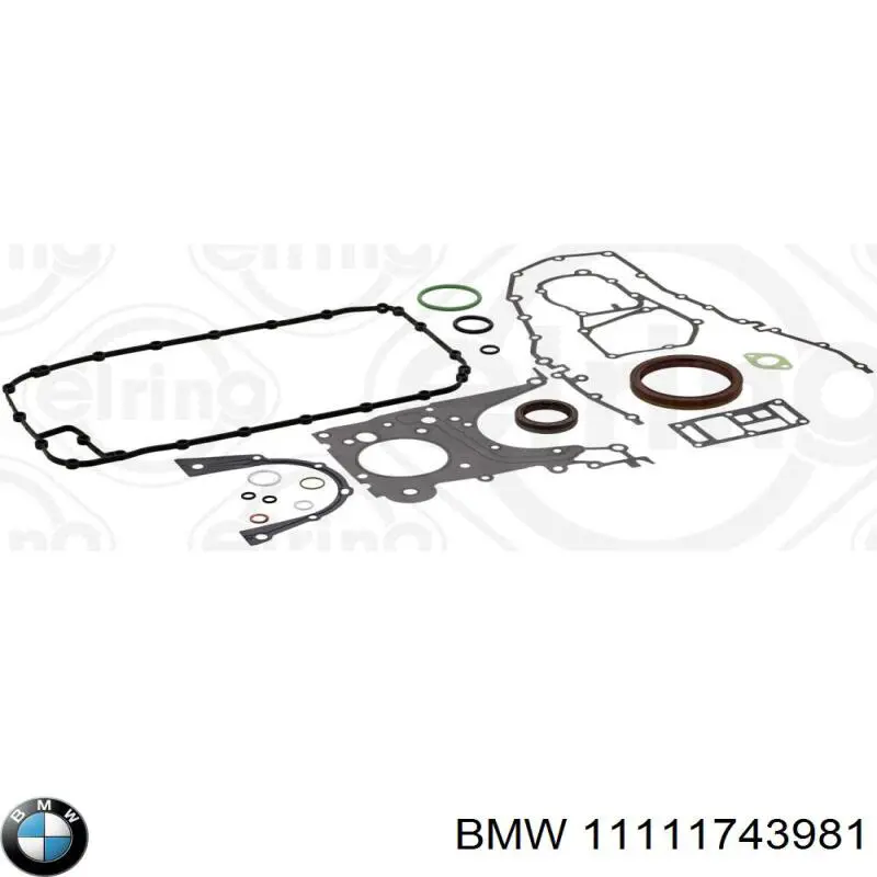 11111743981 BMW комплект прокладок двигуна, нижній