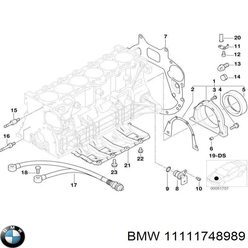 Купити 11111748989 BMW Вісь натягувача привідного ременя