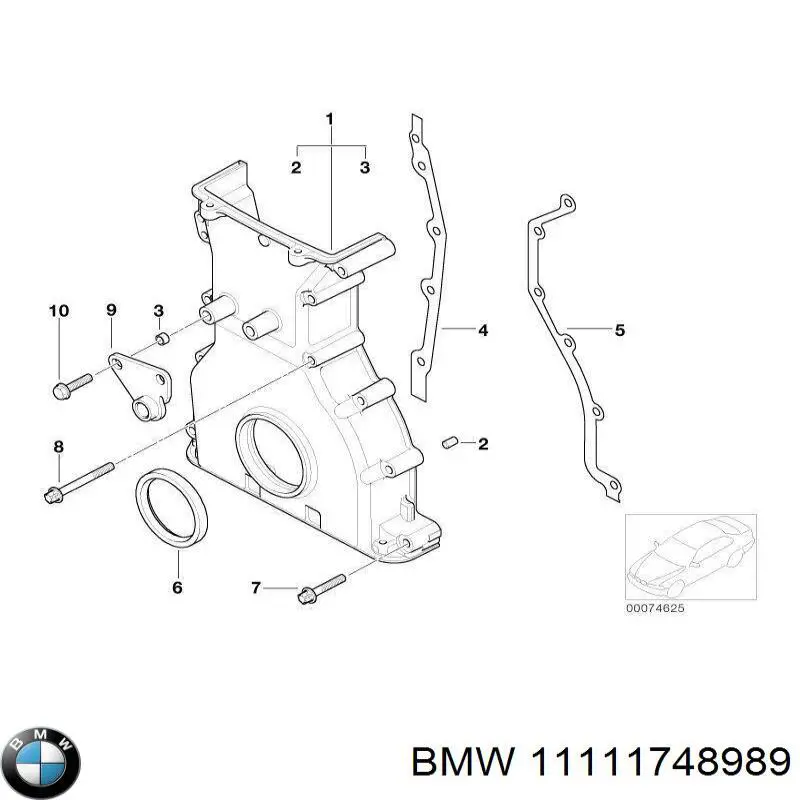 Вісь натягувача привідного ременя 11111748989 BMW