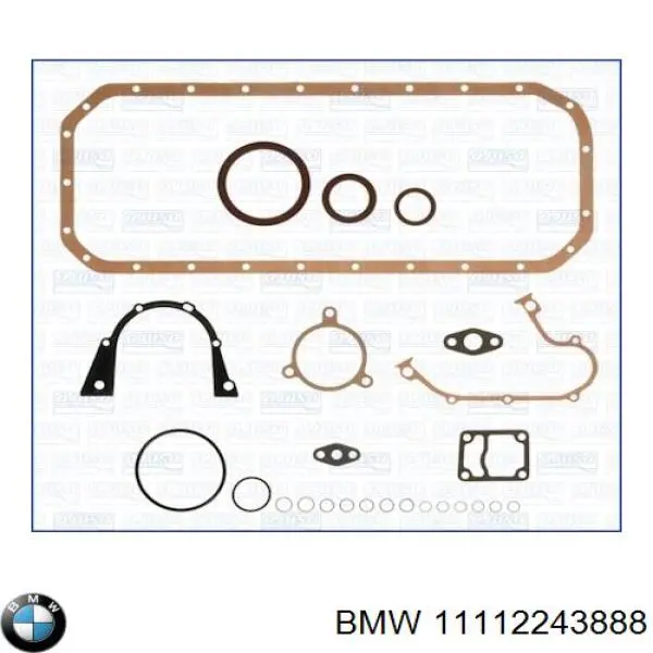 11001287579 BMW комплект прокладок двигуна, нижній