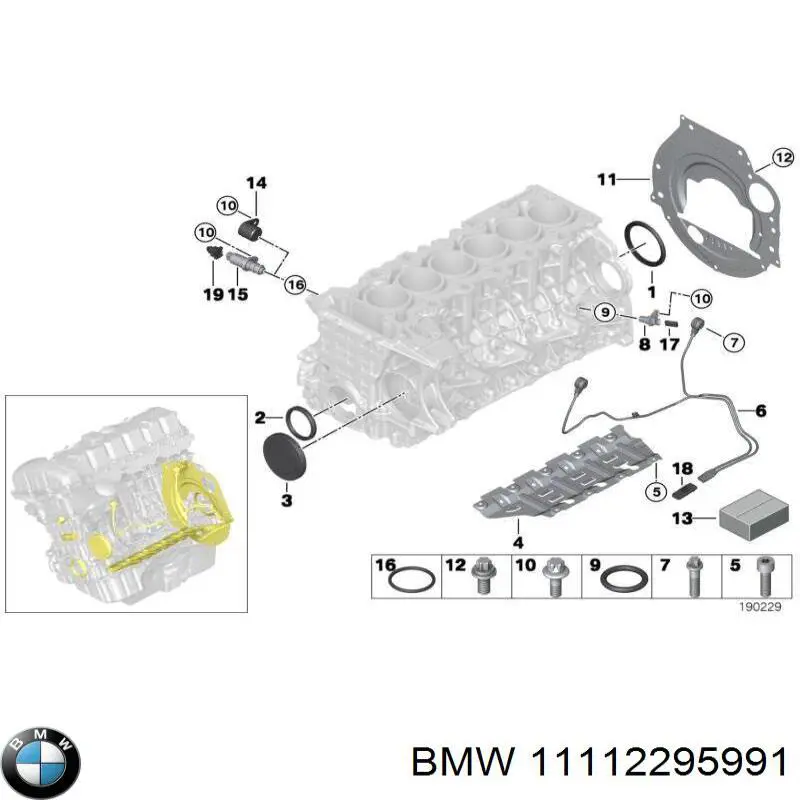 11112295991 BMW Блок циліндрів