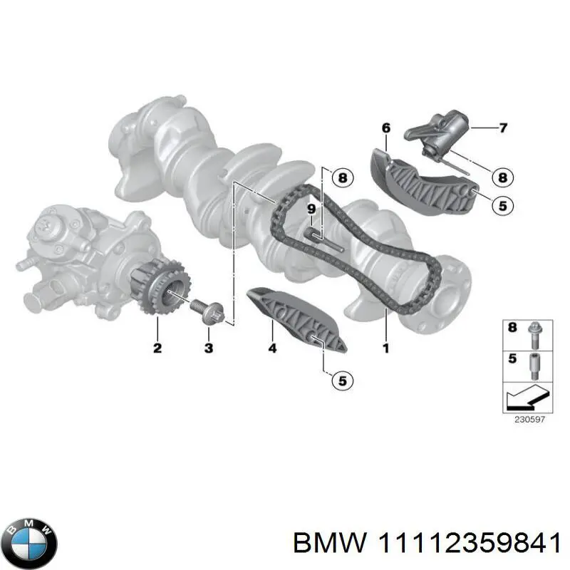 Купити 11112359841 BMW Блок двигуна