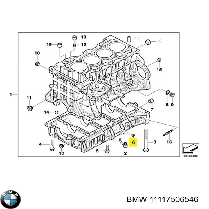 Купити 11117506546 BMW Форсунка масляна