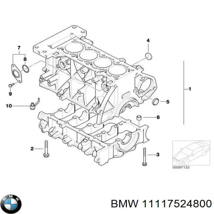 11117524800 BMW Фільтр масла