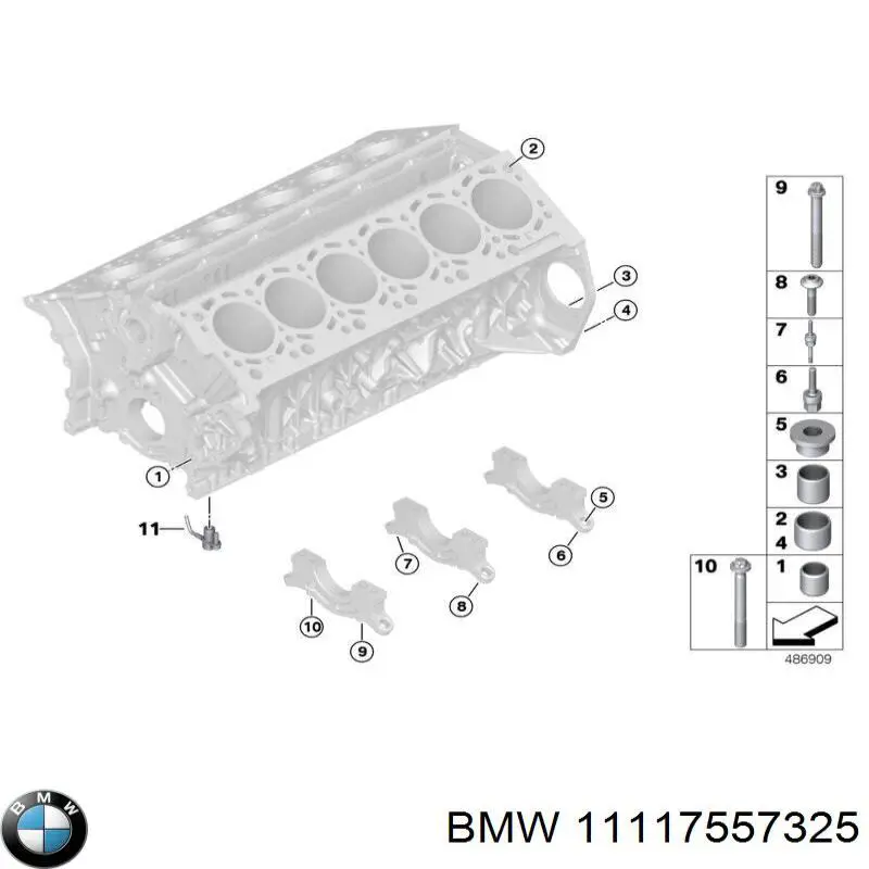 11117557325 BMW Прокладка адаптера маслянного фільтра