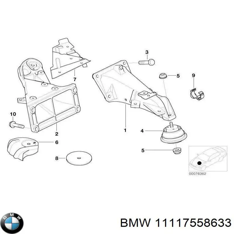 Пробка піддона АКПП 11117558633 BMW