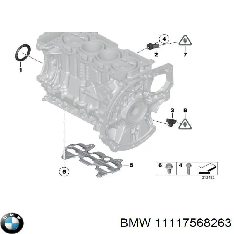 Купити 11117568263 BMW Сальник колінвала задній