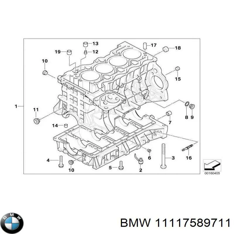 Болт ГБЦ 11117589711 BMW