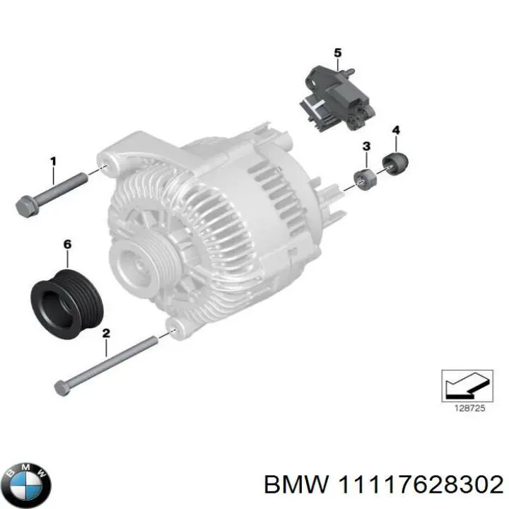 11117628302 BMW Прокладка кронштейна маслянного фільтра
