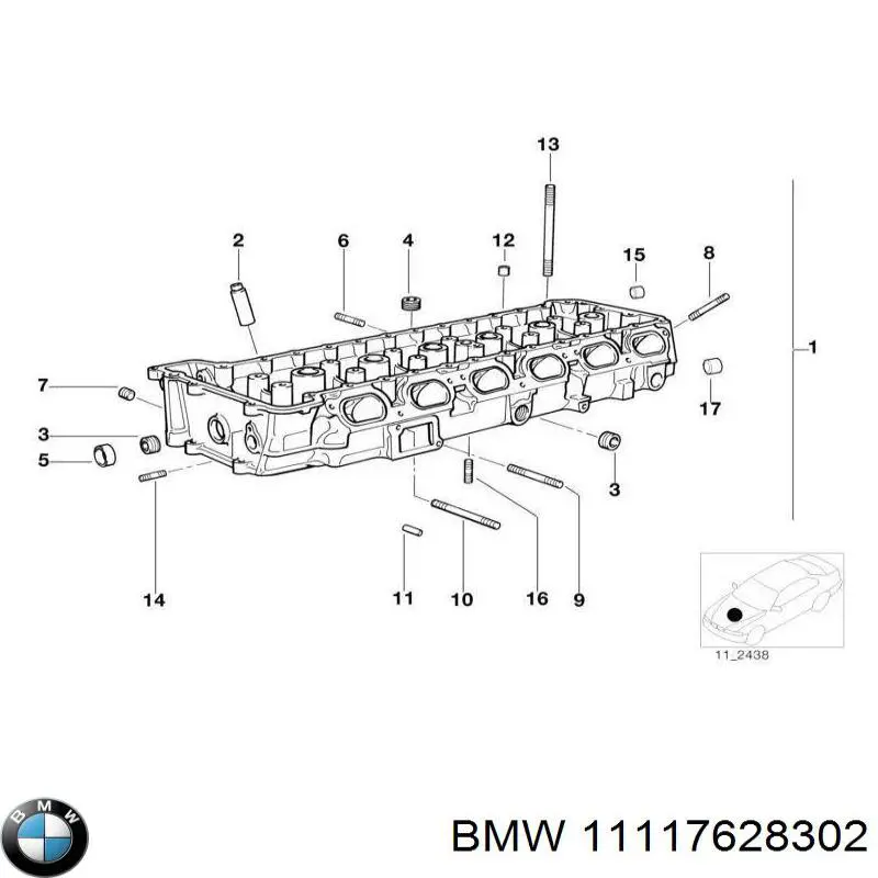 Купити 11117628302 BMW Прокладка адаптера маслянного фільтра