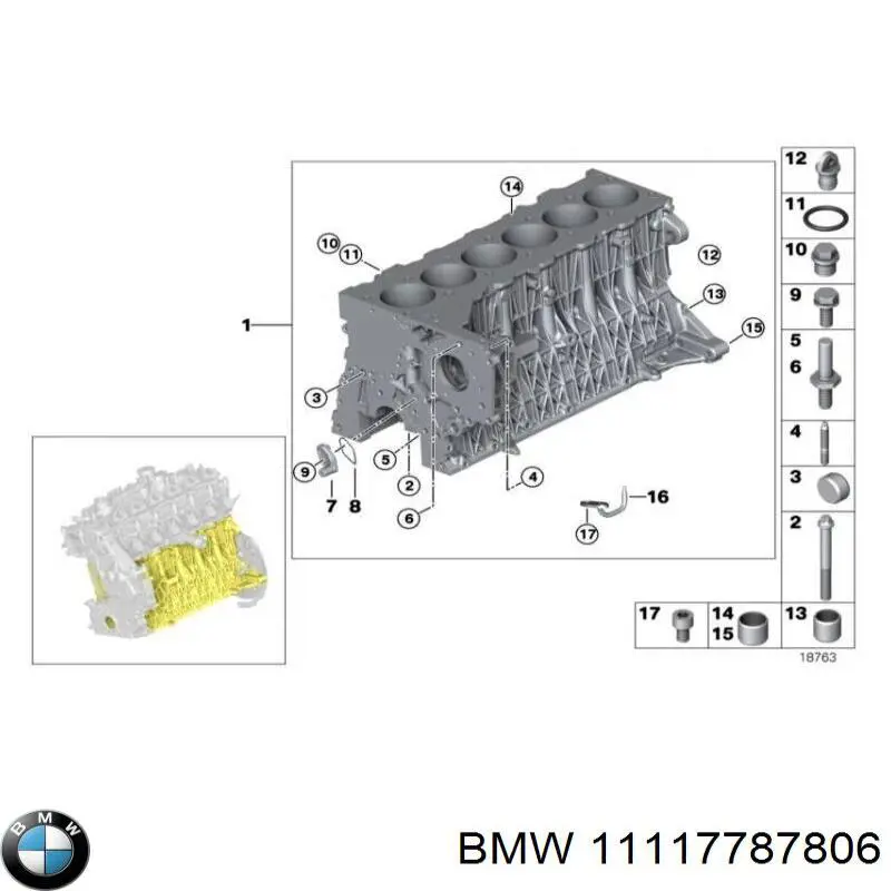 Болт головки блока циліндрів, ГБЦ BMW 11117787806 ціна, від 19.36 USD