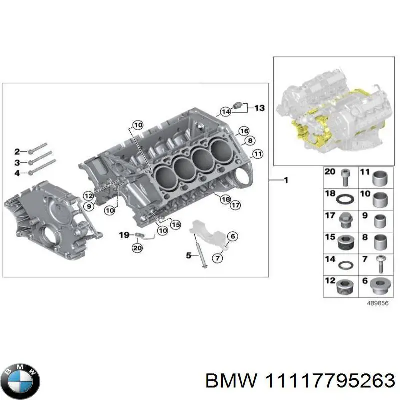  BMW 11117795263 ціна, від 30.41 USD