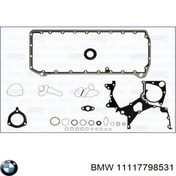 11117798531 BMW комплект прокладок двигуна, нижній